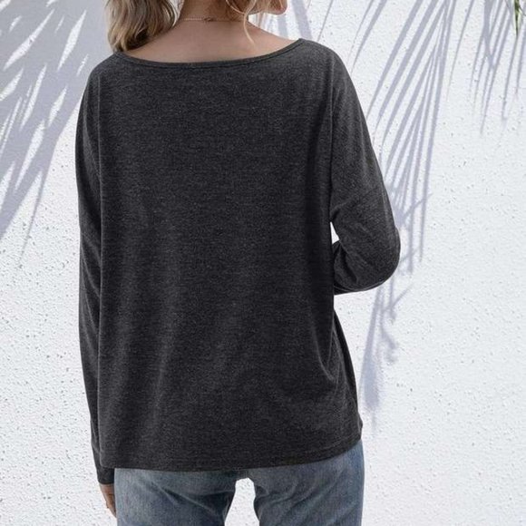 Lux Boatneck Long Sleeve Top - Picture 2 of 2